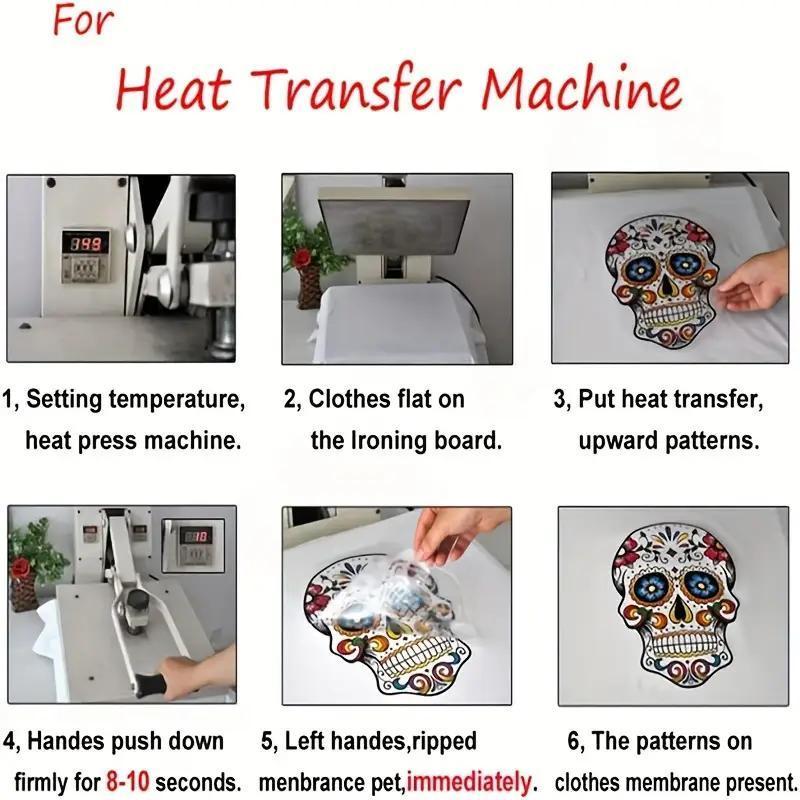Product Introduction of Boho Style Beach Pattern Heat Transfer Sticker, Heat Press Sticker, Heat Transfer Sticker for Clothes, DIY Clothing Decoration 5