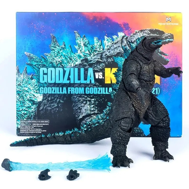 Chúa và đồ chơi SHM Godzilla 2 Vua quái vật Godzilla Quà tặng mô hình làm bằng tay đóng hộp có thể di chuyển được 8