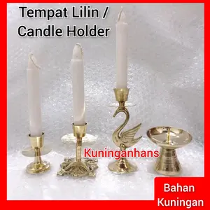 harga satuan tempat lilin motif candle holder brass asli