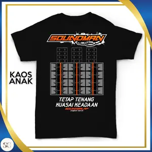 Kaos Anak Sound Operator Sound Horeg Distro Premium Baju Lengan Pendek Katun Combed 30s Maroon Navy Hitam