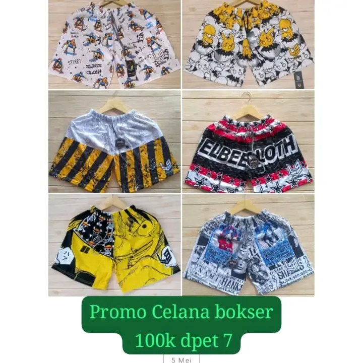 Bokser gemes Katun Keren Shorts Boxer