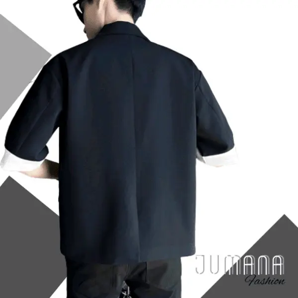 JAS PRIA LENGAN PENDEK KOMBINASI 1