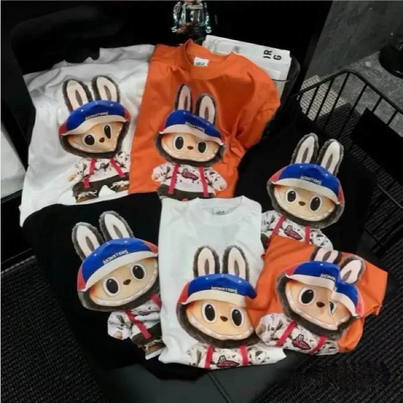 Kaos Baju Labubu Bangkok kaos branded bkk import Kaos Atasan Labubu Korea Kaos premium Kaos Original Distro boneka labubu Combed Dewasa Katun Panjang Sablon 1