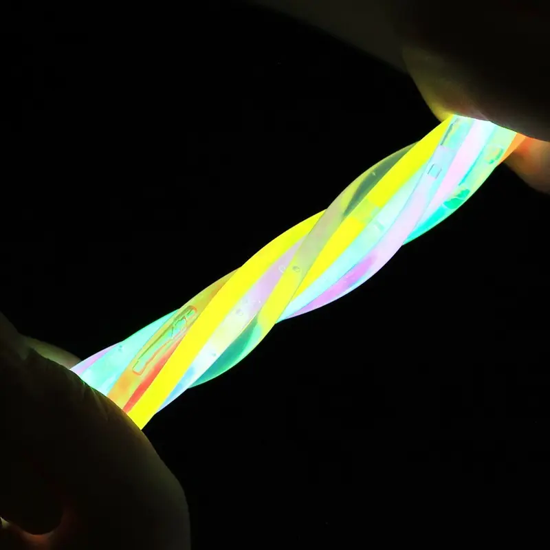 Product Introduction of 10-50Pcs Fluorescence Sticks Party Multicolor Glowing Stick Bright Colorful Light Bright Bendable Glow Bracelet Party Supplies 23