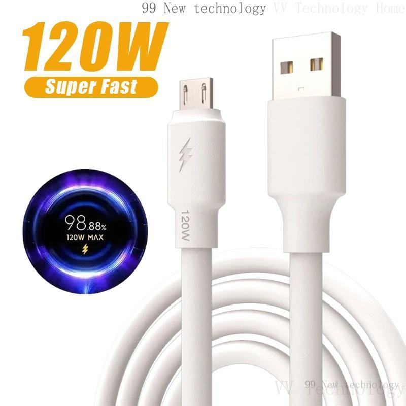 120W Micro USB fast charging cable, Android mobile phone accessories, USB…