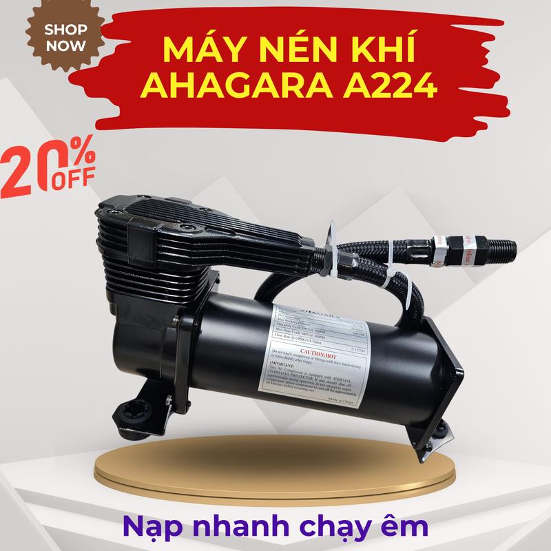 Máy nén khí Ahagara A224 độ kèn hơi cho xe tải xe bán tải