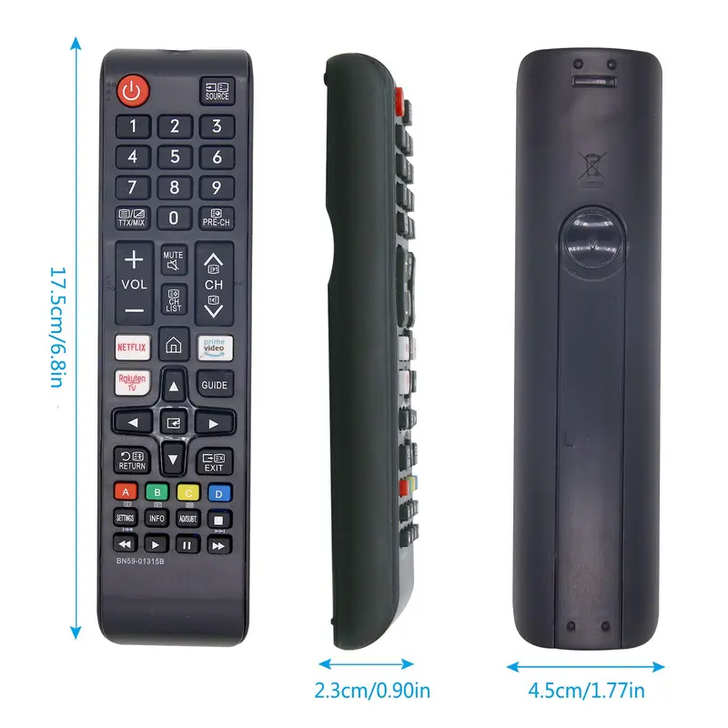 Remote Control Replacement for BN59-01315B, Replaced Remote Control Compatible with 4K UHD HDR Crystal QLED TVs, Quantum TVs and All Samsung Models, Large Appliance Parts & Accessories 1