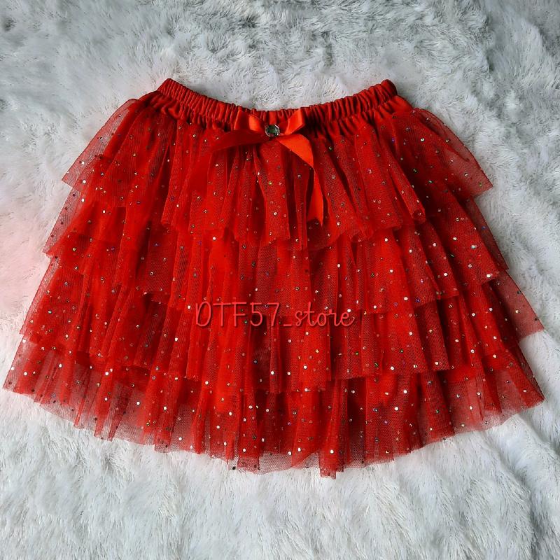Clara Rok Tutu Anak Bahan Gliter Model Umpak Umpak | Rok Tutu Anak | Rok Tutu Umpak | Bawahan Rok Tutu Susun | Rok Tutu Anak Perempuan Fashion Kids 1