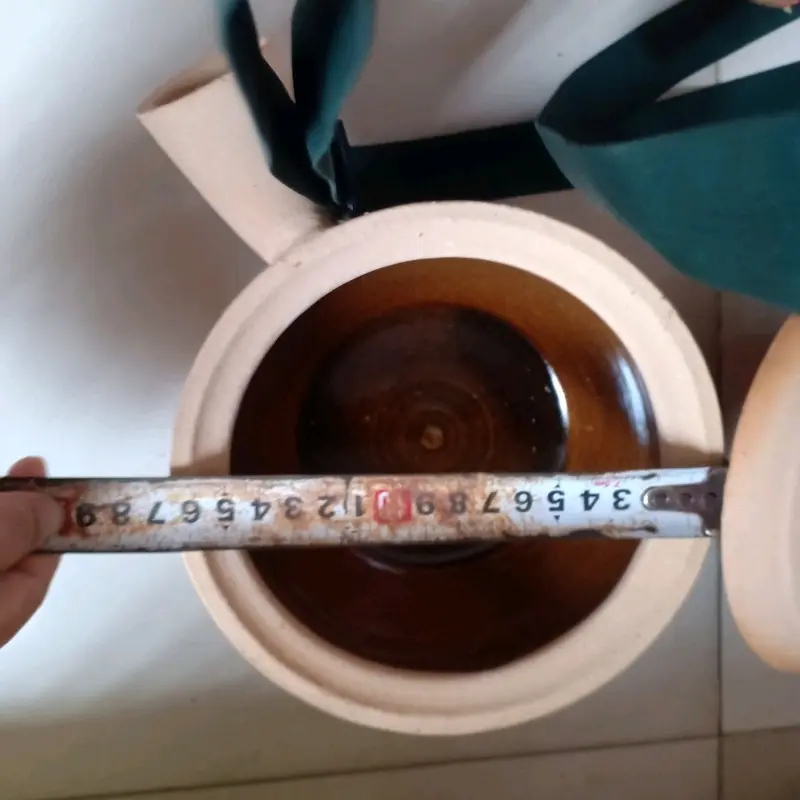 Nồi đất tráng men tay cầm 16cm(1c) 2
