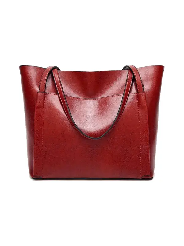 Women's Solid Color Large Capacity Tote Bag, Fashionable Shoulder Bag For Teen Girl, Women, College Student, Rookies & White-collar Workers Perfect For Office, College, Work, Business, Commute 5
