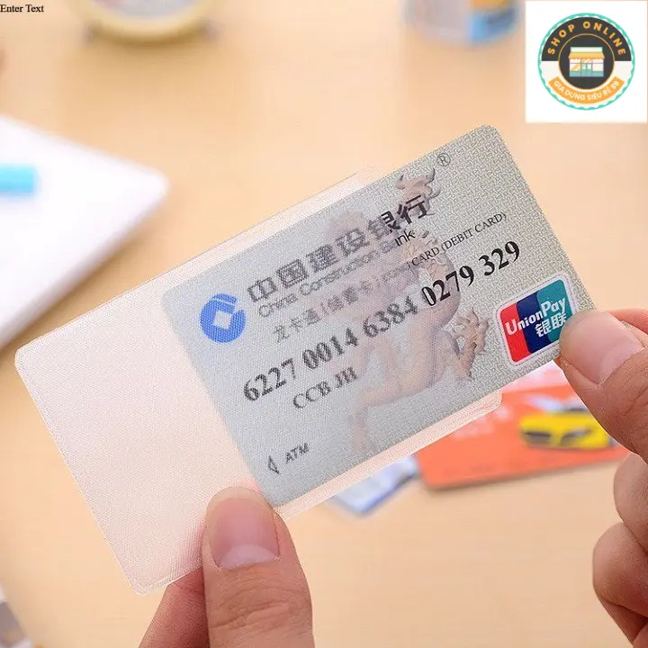 98 Bọc Chống Xước Chip CCCD Căn Cước Công Dân, Bảo Vệ, Chống Trầy CMND, ATM, Trong Suốt Chống Trầy Có Nắp Bảo Vệ