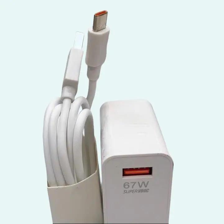 Bộ sạc nhanh super woc oooop 67w USB to TyC cho reno2, reno3, reno8 - Phụ kiện Phone 5
