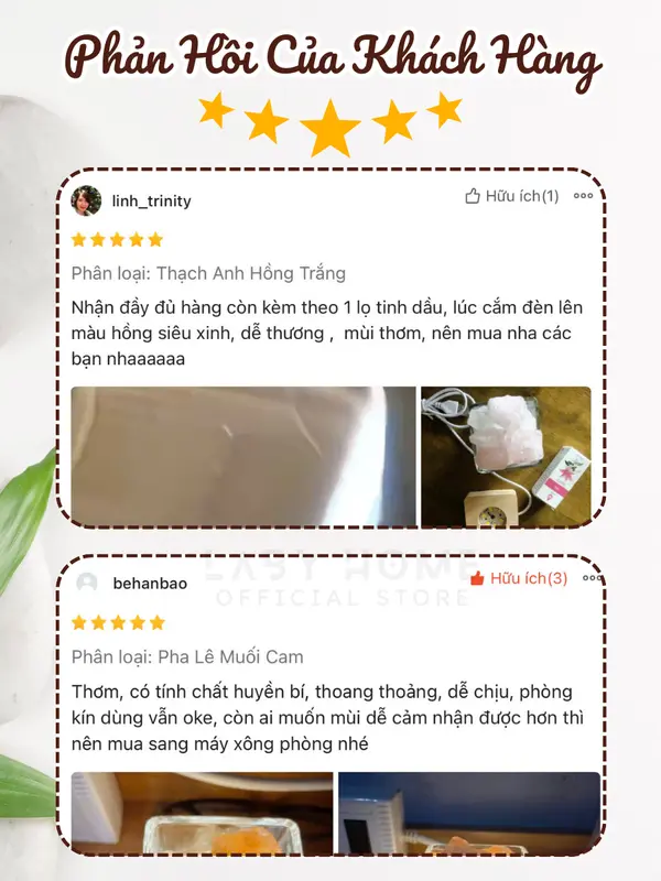 Cốc Đá Xông Tinh Dầu Kèm Đế Đèn Khuếch Tán Decor Không Gian, Đá Pha Lê Muối Lan Toả Hương Thơm Thư Giãn Thiên Nhiên 3