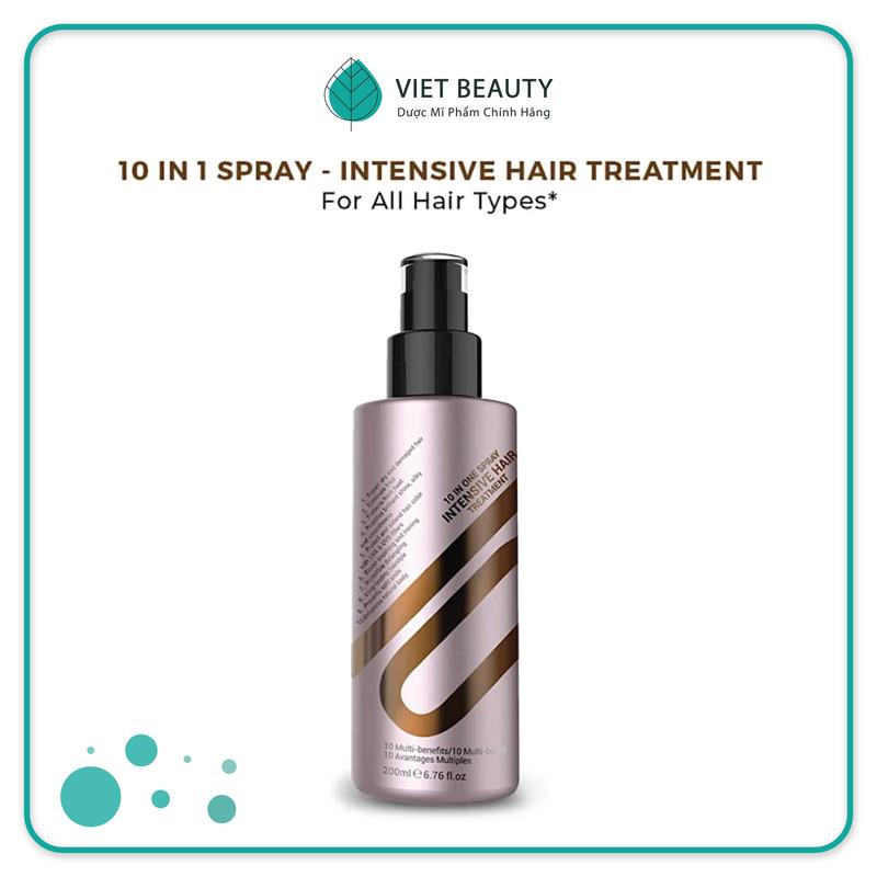 Xịt dưỡng tóc CYNOS 10 IN ONE Spray Intensive Hair Treatment 200ml - 10 tác dụng trong 1 Chăm Sóc Tóc Dưỡng Tóc Serum