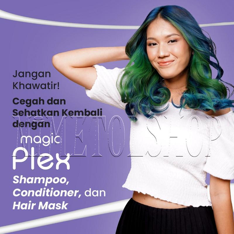 INAURA Magia Plex Color Lock Hair Mask 500gr Masker Rambut Magic Perawatan Warna Color Rusak Kering Keratin 500ml Avocado Conditioner Shampoo Almond 4