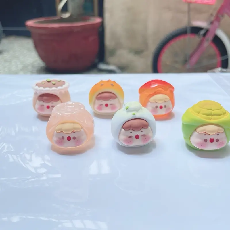 ￼Túi mù bé bánh bao size 2.5cm biểu cảm siêu dễ thương DIY Mô Hình Đồ Chơi Toy Voi 8