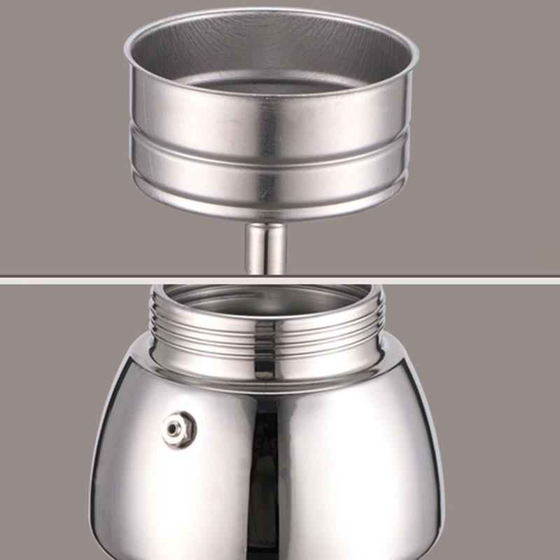 Product Introduction of Coffee Maker Pot Anti Scald Handle Portable Moka Pot for Cafe Restaurant 1