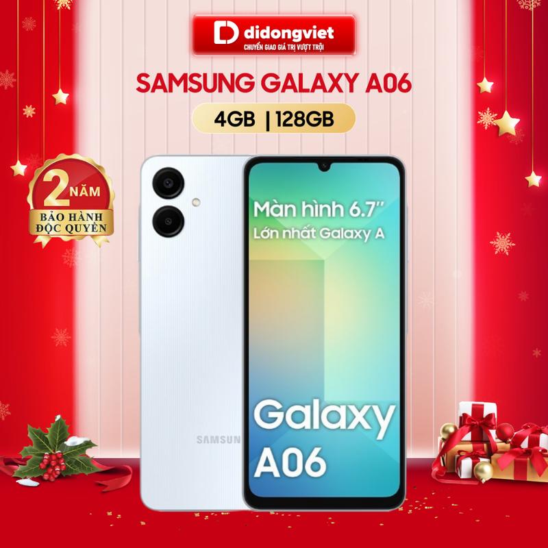 Điện thoại Samsung Galaxy A06 (4GB/128GB) - Hàng Chính Hãng VN/A Sim Kem Phone