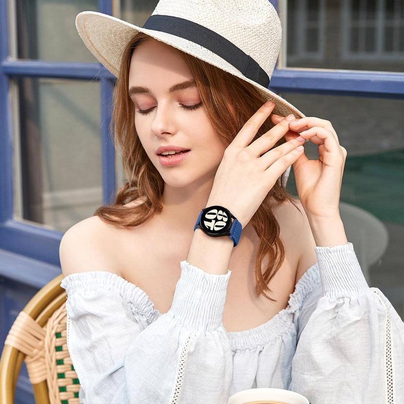 Product Introduction of Braided Nylon Watch Band (Band Only), 3 Counts Adjustable Sports Watch Band for Samsung Galaxy Watch 6 5 4 Active 2, Universal Watch Band for Men & Women 12
