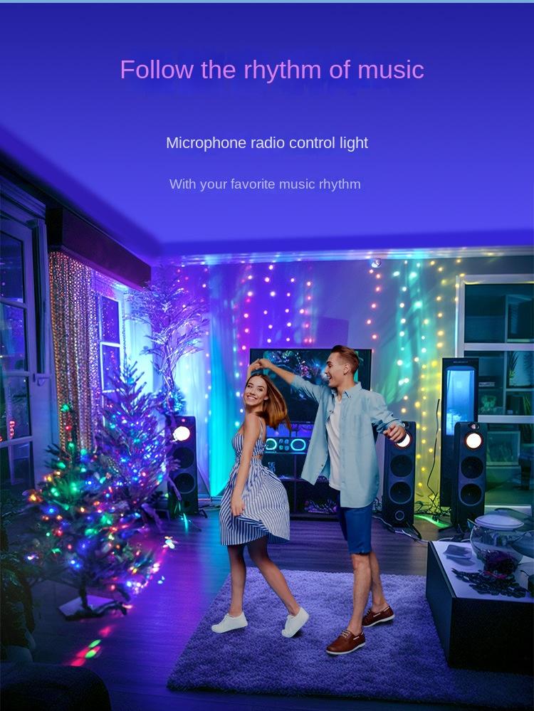 Product Introduction of 5v-usb Magic Color Leather String Lights, Led Leather String Lights Suitable for Magic Lights Outdoor Waterproof Camping Christmas Lights Atmosphere Decorative Lights, Mobile Phone App、Remote、Voice Control Lights 17