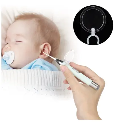 Alat Pembersih Telinga Bayi / 4 in 1 Pembersih Telinga Bayi LED Rechargeable Korek Upil Kuping Bayi Silikon Ear pick Earpick Nose Tweezer 5