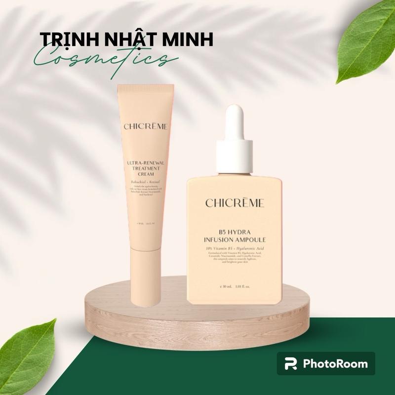 Combo 1 Kem Bakuchiol + Retinol Chicreme + 1 B5 Hydra Infusion Ampoules Chicreme Da nhạy cảm Skincare Làm Đẹp Da Chăm Sóc Da Dưỡng Ẩm Da