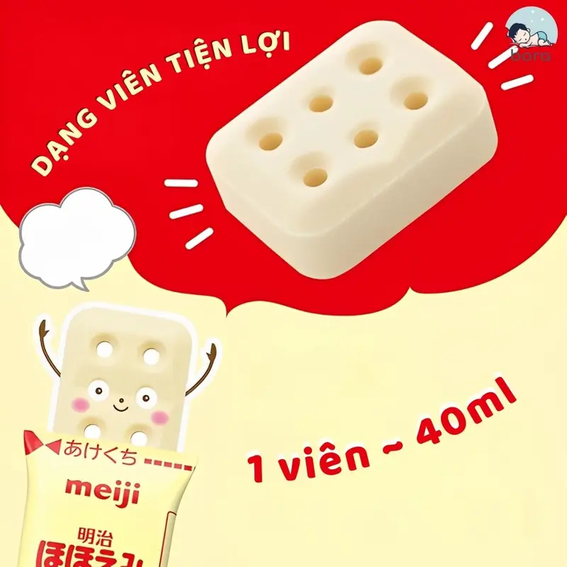 Sữa thanh Meiji số 0 nội địa Nhật dành cho bé [tách lẻ thanh 27g] 1