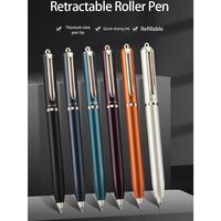 Gambar BAOKE BK123 BK124 Pena Rol Dapat Ditarik dengan Ujung Titanium Tinta Cepat Kering Refillable Cocok untuk Tulisan Harian dan Kantor - hitam BK123 0.7MM dari Baoke Official Store Kota Administrasi Jakarta Barat 1 Tokopedia