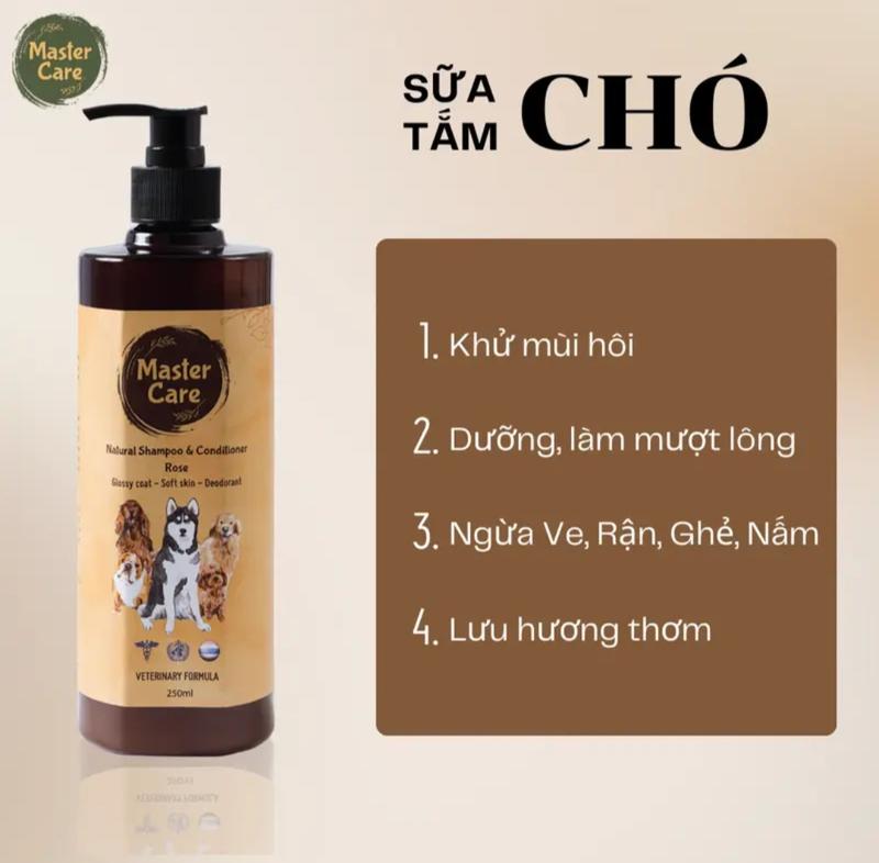 Sữa tắm MasterCare For Pet cho chó - Ngăn ngừa ve ghẻ nấm, khử mùi và mượt lông - MINIMAL Pet