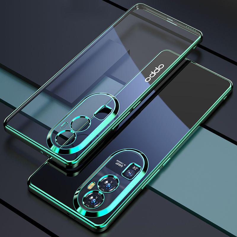 Product Introduction of Luxury Electroplating Transparent Phone Casing For OPPO Reno10 Pro Plus 10Pro 10 5G Reno 10Pro+ 10 10 Pro 2023  Lens All-inclusive Shockproof Hard Phone Case Protective Back Cover 25