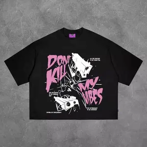 Simplimoods Don't K My Vibes Boxy Fit Tshirt - Baju Kaos Distro Oversize Pria dan Wanita Cotton 24s