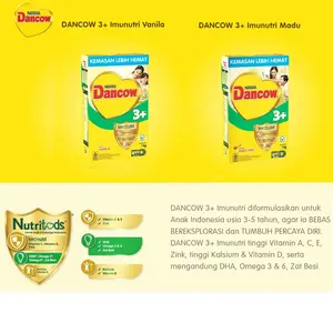 Susu Dancow 3+ Vanila Madu 1kg / dancow 3 vanila 1000gr / dancow 3 madu vanila 1kg Bubuk