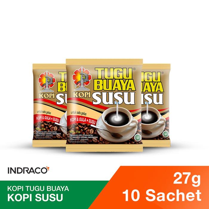 Gambar Tugu Buaya Kopi Susu (10 sachets x 27g) dari INDRACO Store Kab. Gresik Tokopedia
