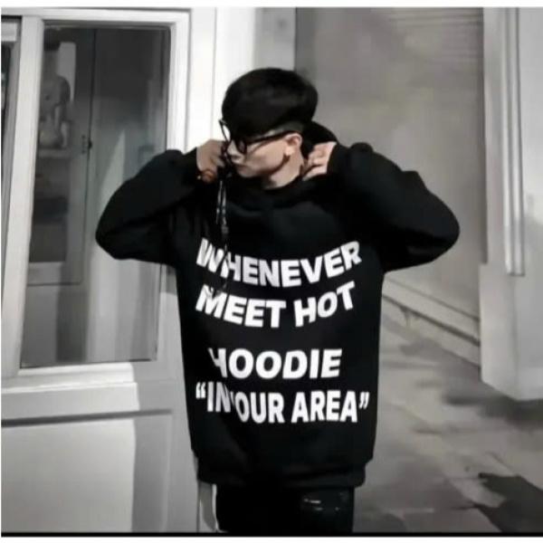Áo Hoodie nam nữ mặc ấm cho cặp đôi in nổi Chữ WHENEVER , mũ to 2 lớp, form boxy, chất nỉ PE 3 màu đỏ, đen, xanh M03 Unisex MenswearMùa đông năm 2025 1