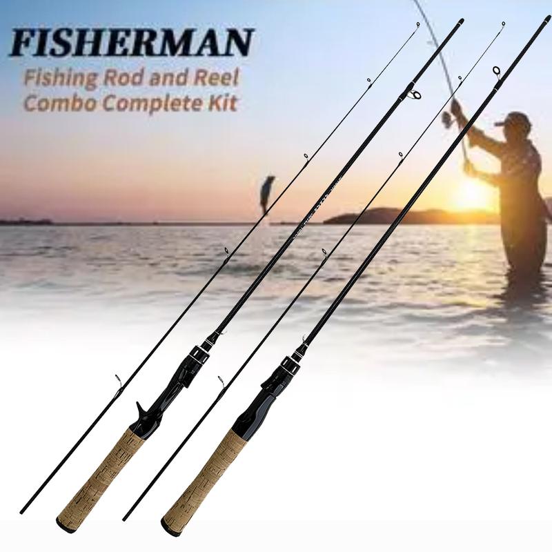 [COD]Ultralight Fishing Spinning Rods 1.68/1.8m 2 Sections Carbon ...