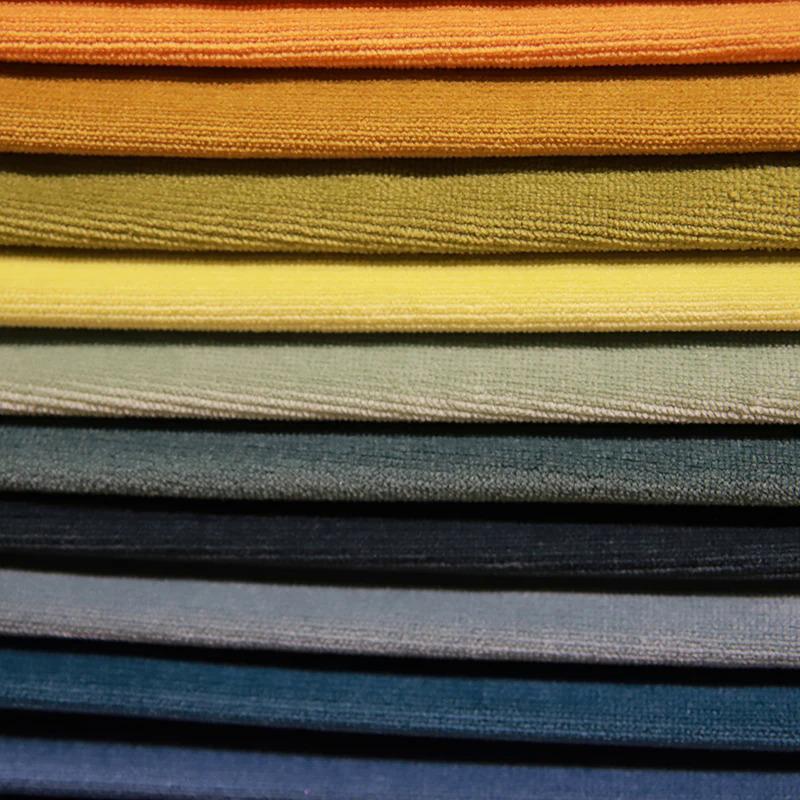 Product Introduction of JES Factory wholesale home textile crushed velvet sofa furniture material fabric 2