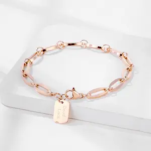 Gelang clip titanium anti karat Premium Perhiasan Bracelets