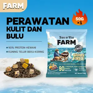 FARM - Bite of Wild Makanan Kucing Premium Untuk Perawatan Pencernaan Sensitif Kulit Dan Bulu Tinggi Protein 50gram