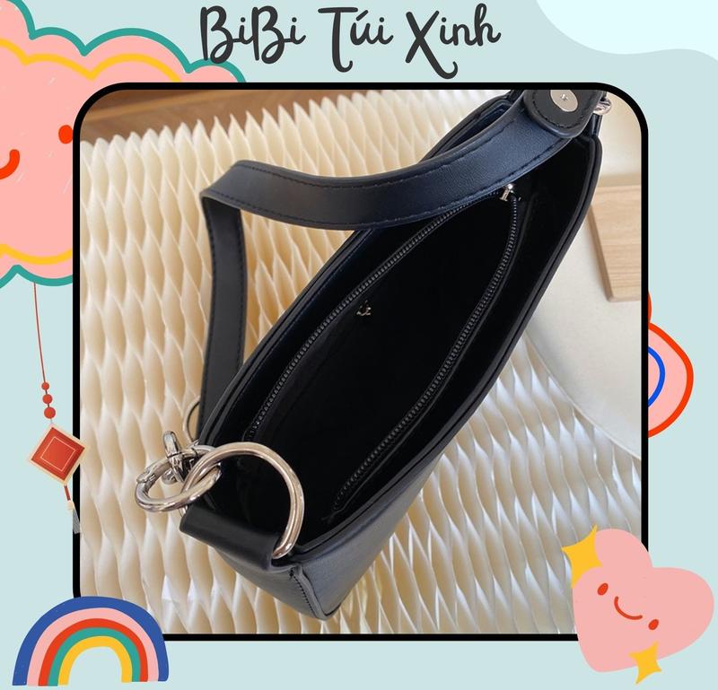 Product Introduction of Túi kẹp nách nữ mềm trơn basic hai dây đeo dễ phối đồ có khóa miệng phong cách Hàn Quốc 33