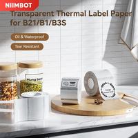 Gambar Niimbot B21/B1/B3S/B31 Transparent Label Printing Paper Name Sticker Waterproof Thermal - Lingkaran Jelas 31*31 dari NIIMBOT Indonesia Store Kab. Tangerang 1 Tokopedia