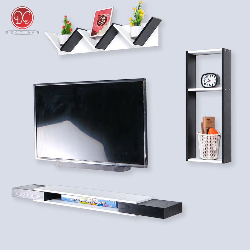 Product Introduction of Dections Set Rak TV Dinding Gantung Minimalis 2 Laci 120x20 cm - Meja TV Tempel Dinding Aesthetic Furniture 1