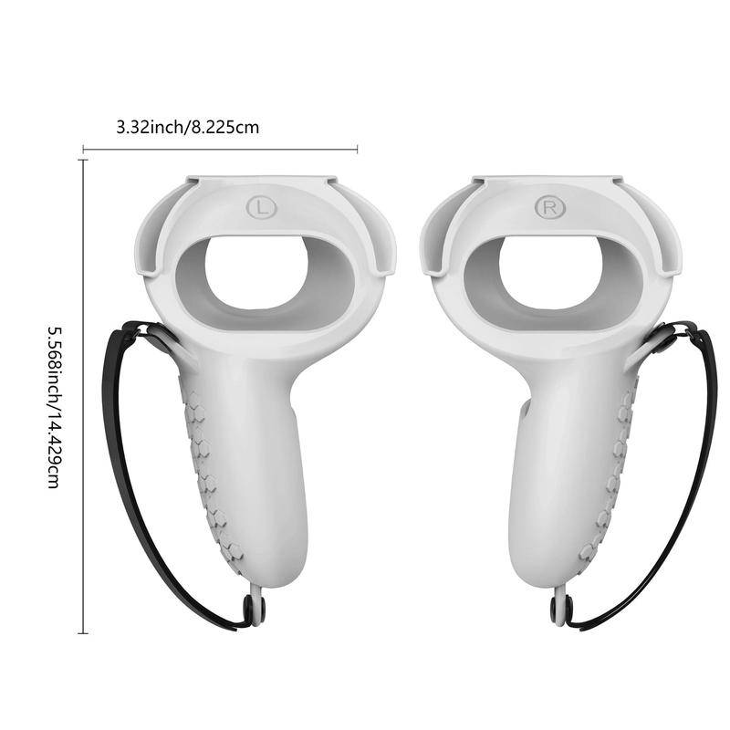 Controller Handle Cover, 1 Pair Anti-slip Controller Handle Protector, VR Touch Controller Cover, Console Accessories for Oculus Meta Quest 2 8