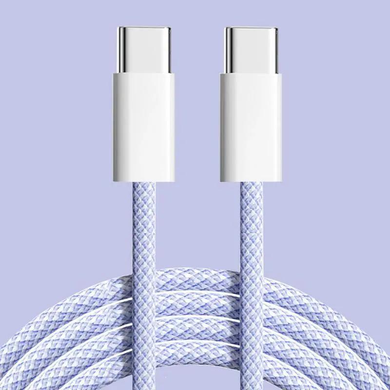 PD 60W Fast Charging Data Cable, USB Type C to Type C Fast Charging Cable, Data Transmission Cable Compatible with iPhone iPad VIVO OPPO Samsung 0