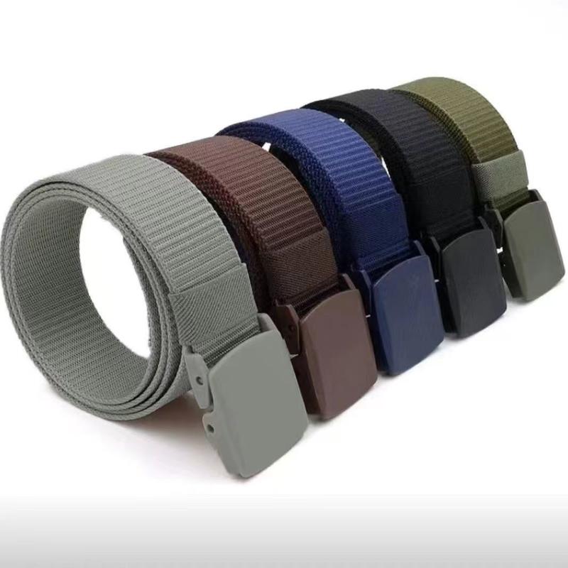 Thắt Lưng Chiến Thuật Nylon, Dành Cho Nam Giới, Chịu Lực, Thắt Lưng Vải Bố Gia Cố, Thích Hợp Cho Các Hoạt Động Ngoài Trời Và Huấn Luyện Quân Sự, Thắt Lưng Kiểm Tra An Ninh Tự Động, Không Gây Dị Ứng, Dây Thắt Lưng Bền, Thích Hợp Để Mặc Thường Ngày 1