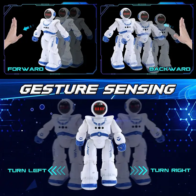 Kaybolge Kids Toys for 4 Year Old Boy Girls Remote Control Robot Kits with RC Smart Gesture Sensing Educational for Kids Christmas Birthday Gifts for 4 5 6 7 8 9 10 11 12 Years Old Boys Girls 3