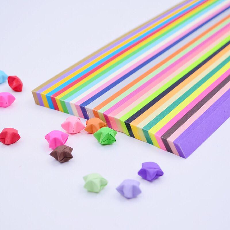  Giấy gấp sao giấy gấp origami ngôi sao nhiều màu trang trí cực xinh 
