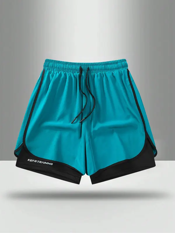 Men's Solid Color Boxer Briefs Shorts, Regular Fit Casual Comfy Breathable Shorts for Summer, Men's Bottoms for Daily Wear 6