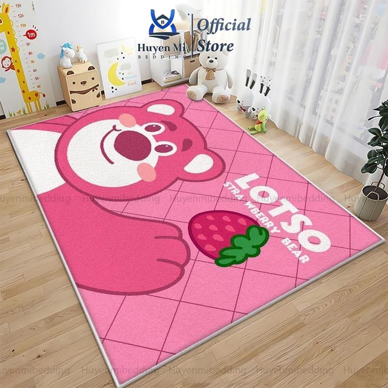 Thảm Trải Sàn Bali Cho Bé Hoạ Tiết Gấu LOSTO - Hello Kitty Đáng Yêu - Đế Cao Su Chống Trơn Trượt Huyền Mi Bedding Đồ Chơi Toys