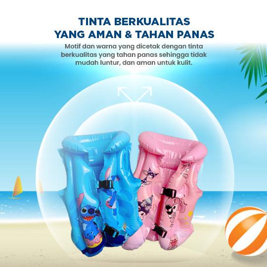 Pelampung Rompi Renang Anak Motif Kuromi Lucu Stitch Jaket Renang Pool Life Swim Vest Summer Kids 6