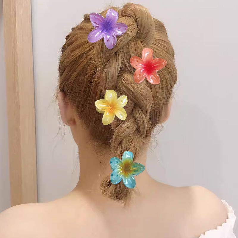 Trứng Hoa Hair Clip Cao Horsetail Hair Clip Đối với phụ nữ Hoa Hair Clip 6
